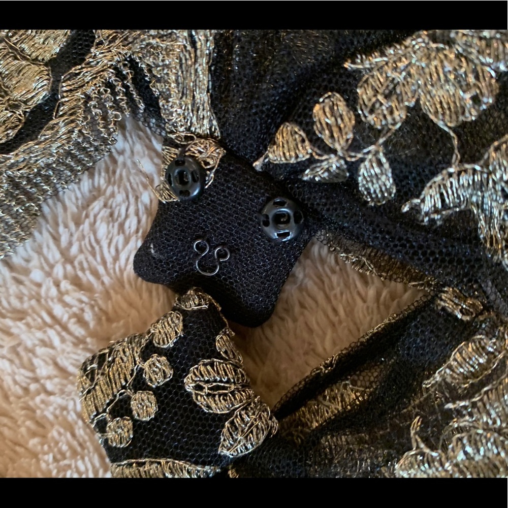 Badgley Mishka gilded lace evening gown- gorgeous! - Picture 11 of 16